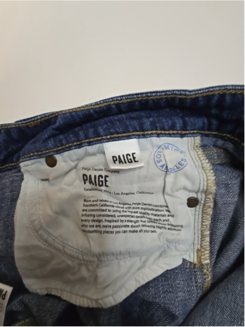 Paige Verdugo Ultra Skinny 29 Medium Wash Distressed Knee Rip Low Rise Jean - Picture 11 of 12